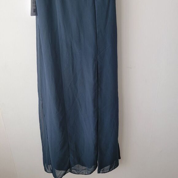 Azazie joretta Sleeveless side slit Back Zip Gown size custom size - Picture 4 of 8